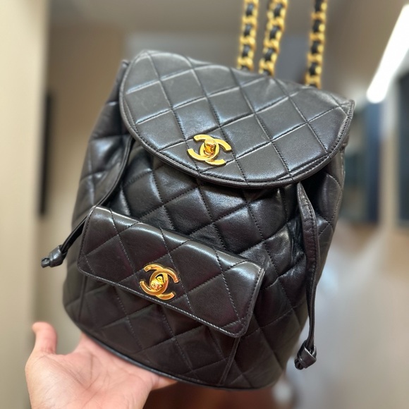 SOLD Chanel Duma Backpack Black Vintage - Picture 2 of 16